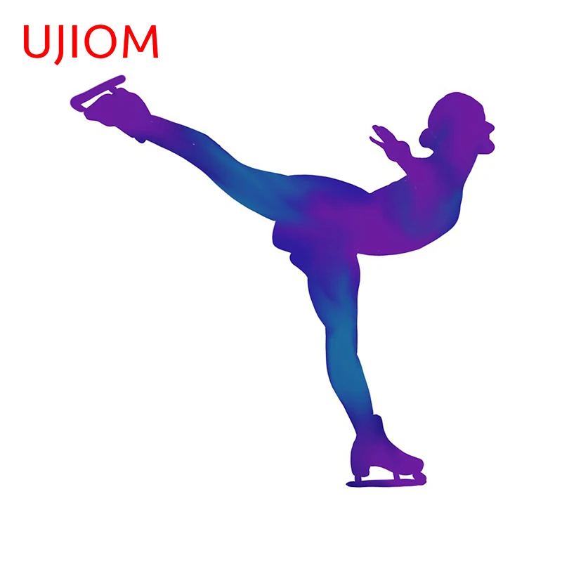 UJIOM Figure Skater Spiral Decoracion Para Sala Wall Stickers Home Decoration Accessories for Living Room Waterproof Wall Decal