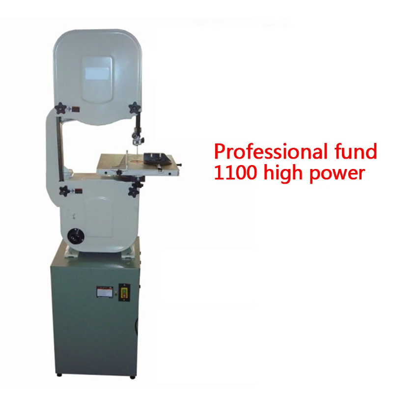 14 inch woodworking band saw machine MJ3435 mahogany small material cutting to make comb and bead cutting machine 1100w