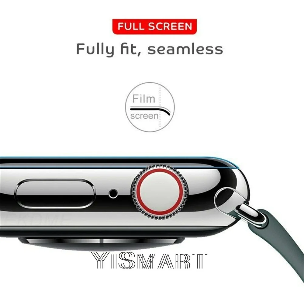 Ochraniacz ekranu do zegarka Apple Series 6 SE 5 4 HD przezroczysta folia ochronna TPU nie szkło do Watch 40MM 44MM