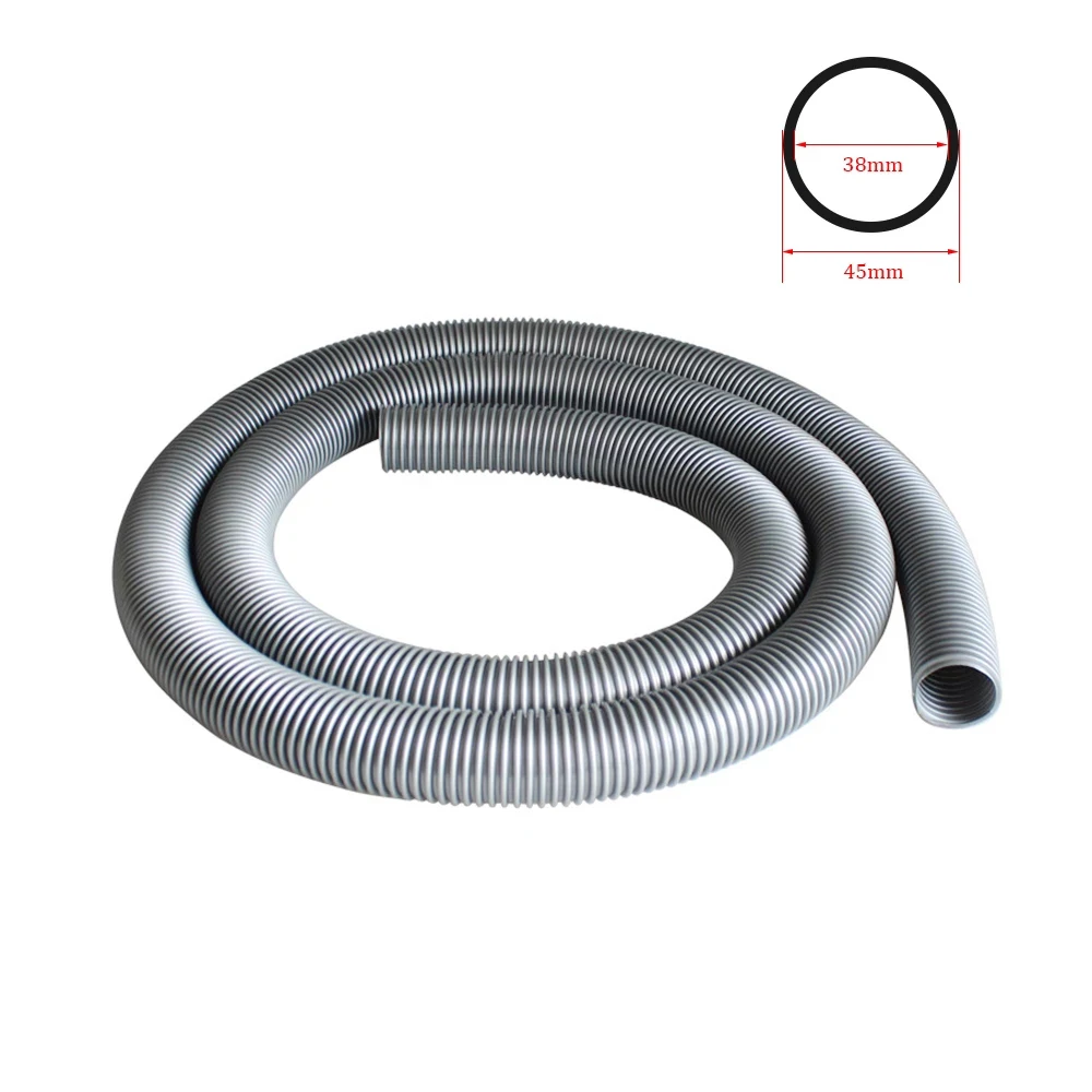 Inner 38mm Outer 45mm EVA Household Vacuum Cleaner Thread Hose Straws Soft Pipes Bellows Vacuum Tube Accessories Gray Parts