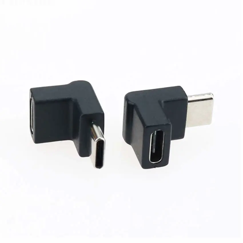90-градусный прямоугольный адаптер USB 3.1 типа C «папа-мама» USB-C для смартфона Samsung S9 S8 Note 9 Huawei P30 Pro