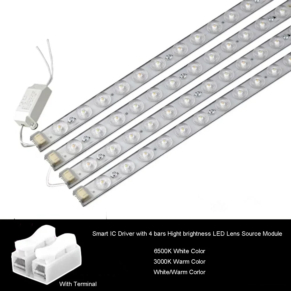 alto brilho led fonte de luz modulo com ic driver tiras cores escurecimento quarto lampada do teto lente fonte de luz substituicao 01