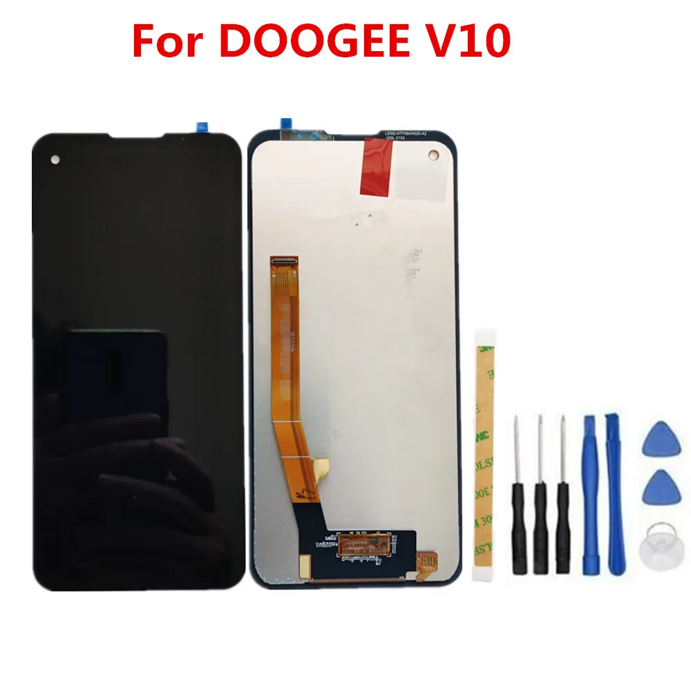 New Original For Doogee V10 6.39inch SmartPhone Repair LCD Display Assembly Ditiziter And Touch Screen Panel Glass Parts for V10