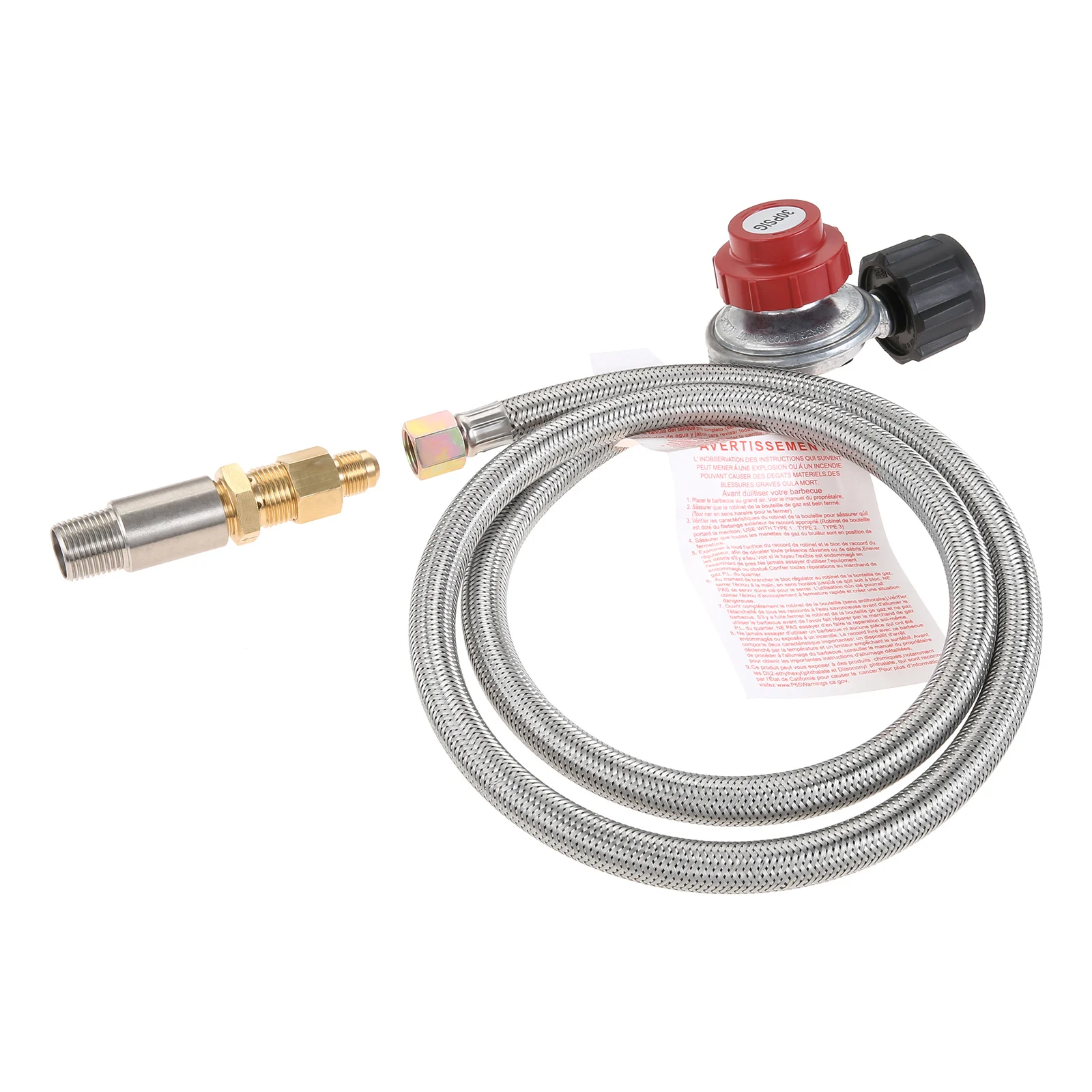 Pengatur Jarak Kompor Lubang Api Pemanggang Gas Propana Pipa Kuningan Pas 3/4 "Pipa Wanita 1/2" Flare & Katup Nosel Mixer Udara 1/2"