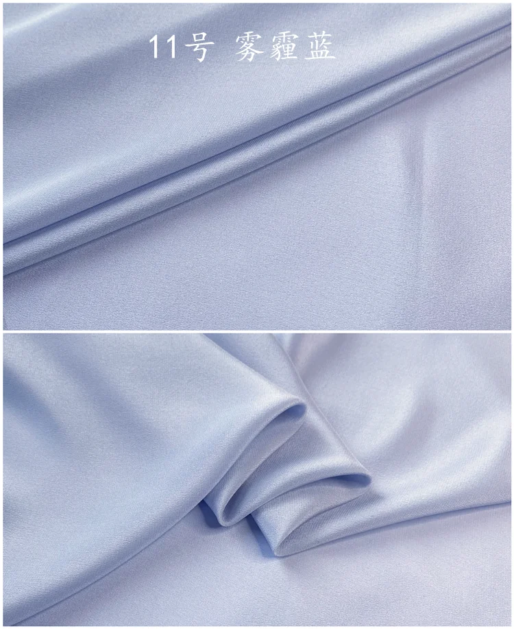 1 meter 100% Mulberry Silk 12 momme crepe de Chine CDC Silk Fabric solid colors 114cm 44\