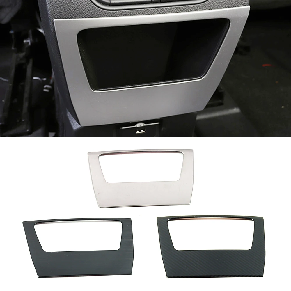 For Haval F7 F7X 2018-2021 Car Center Console Armrest Rear Storage Box Cover Frame Trim Stainless Steel Decorative Sticker