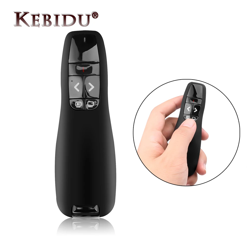 New R400 2.4Ghz USB Wireless Presenter Page Turning Pen With Red Light Spot PPT Remote Control for Powerpoint Presentation