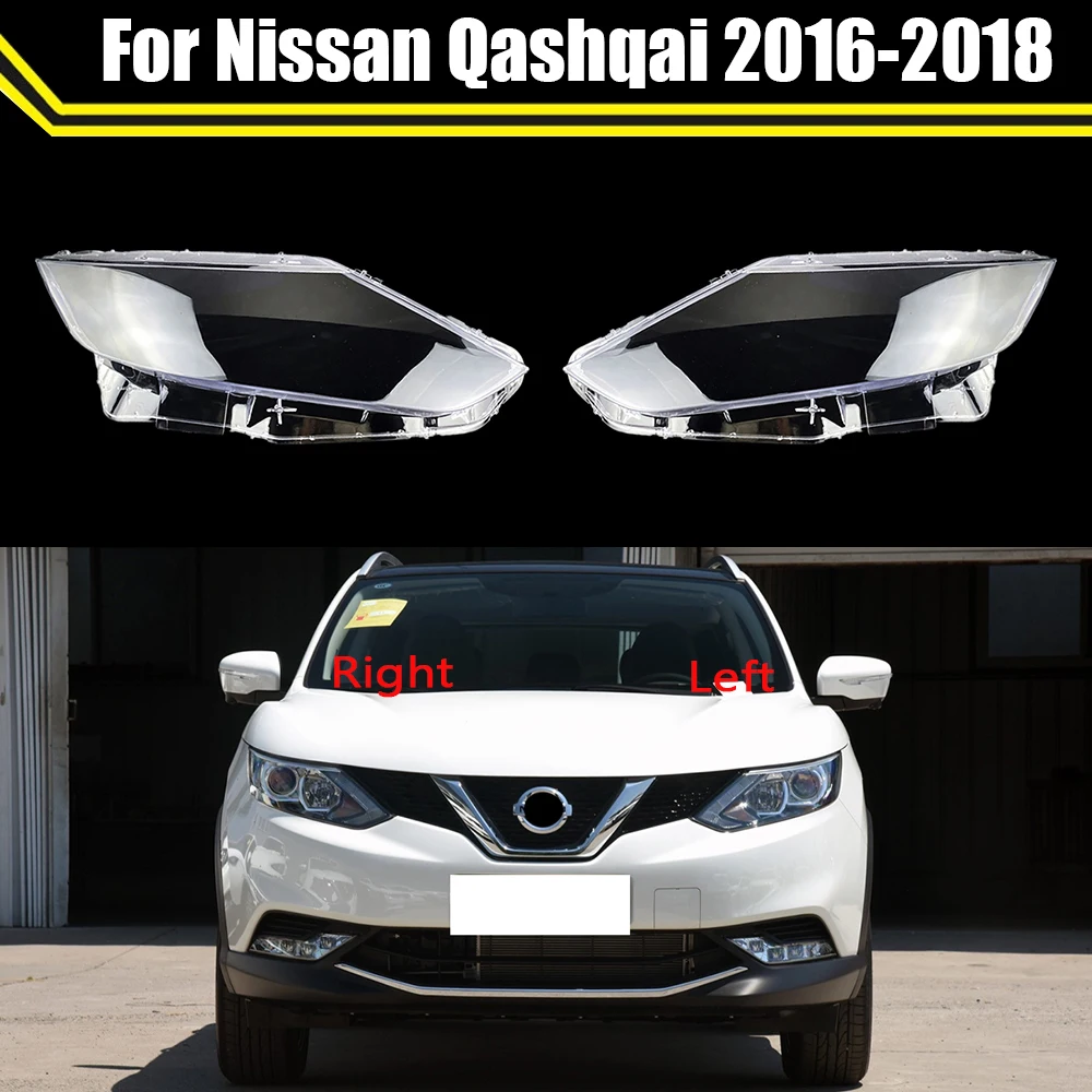 

Car Front Headlight Cover Auto Headlamp Lampshade Lampcover Head Lamp Light Glass Lens Shell For Nissan Qashqai 2016 2017 2018