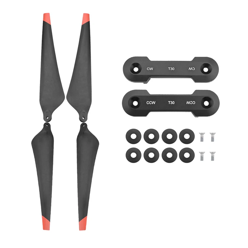 T30 Drone Foldable Propeller 3820 Nylon Carbon fiber Propellers CW & CCW in Pair with Props Clamp  Agriculture Plant Drone