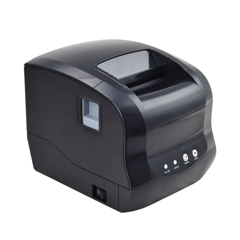 Thermal Label Printer Barcode QR Code Sticker Receipt Bill Print USB Bluetooth Connection 20-80mm Width