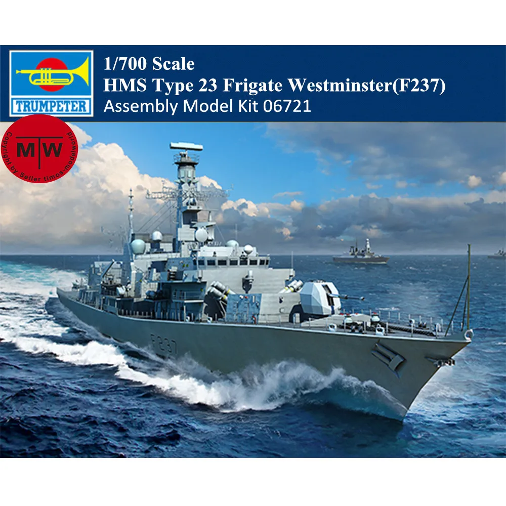 Trumpeter 06721 1/700 Quy Mô HMS Loại 23 Tàu Khu Trục Westminster(F237) Quân Đội Nhựa Mô Hình Bộ