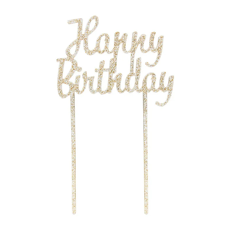 100pcs Happy Birthday Cake Topper Acrylic Letter Cake Toppers Party Supplies Happy Birthday Cake Decorations