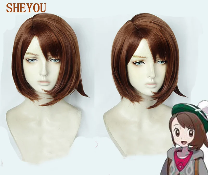 

Anime Rocket James Nessa BEDE Bea Leon Gloria Allister Victor Cosplay Heat Resistant Synthetic Hair Wig + Wig Cap