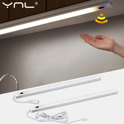 LED Under Cabinet Light Hand Sweep Sensor Lamp Wardrobe Closet Cabinet Light DC 12V 30/40/50cm LED Lights For Bedroom Kitchen