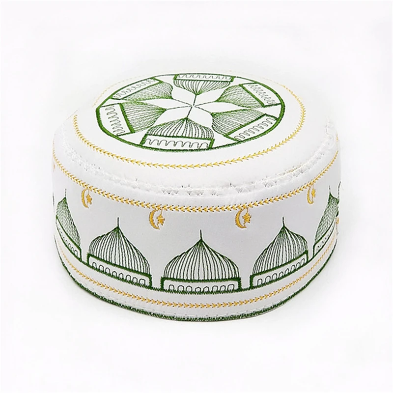 Fashion Muslim Islamic Prayer Hat Hats Caps Indian Hat Topi Kufi Round Cap Eid Ramadan Pray Arab Men Muslim Arabia Islamic Hat