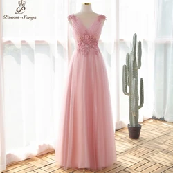 Beautiful Appliques style Evening dress  prom dresses evening gowns vestidos de fiesta robe de soirée de mariage