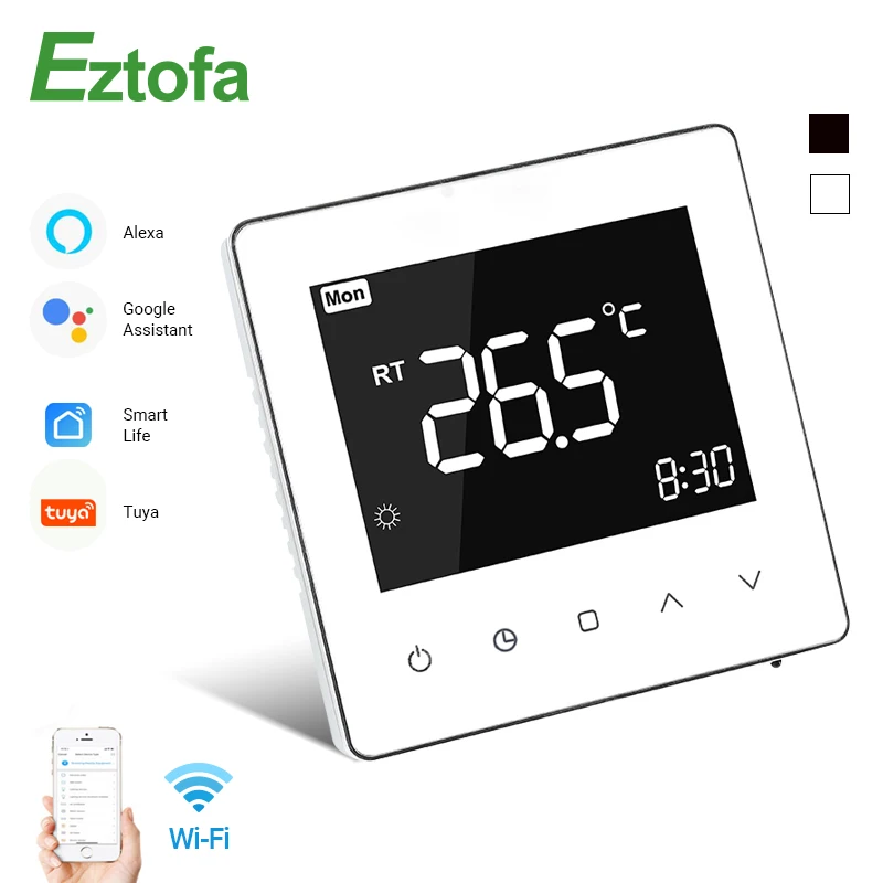 WiFi Smart Thermostat Temperature Controller for Water/Electric Floor Heating Water/Gas Boiler Works With Alexa Google Home