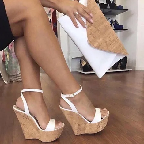 

Sexy Women Sandals Fashion High Heels Buckle Gladiator Platform Wedge Shoes Nude Summer Shoes Platform Sandals Gladiator 34-45