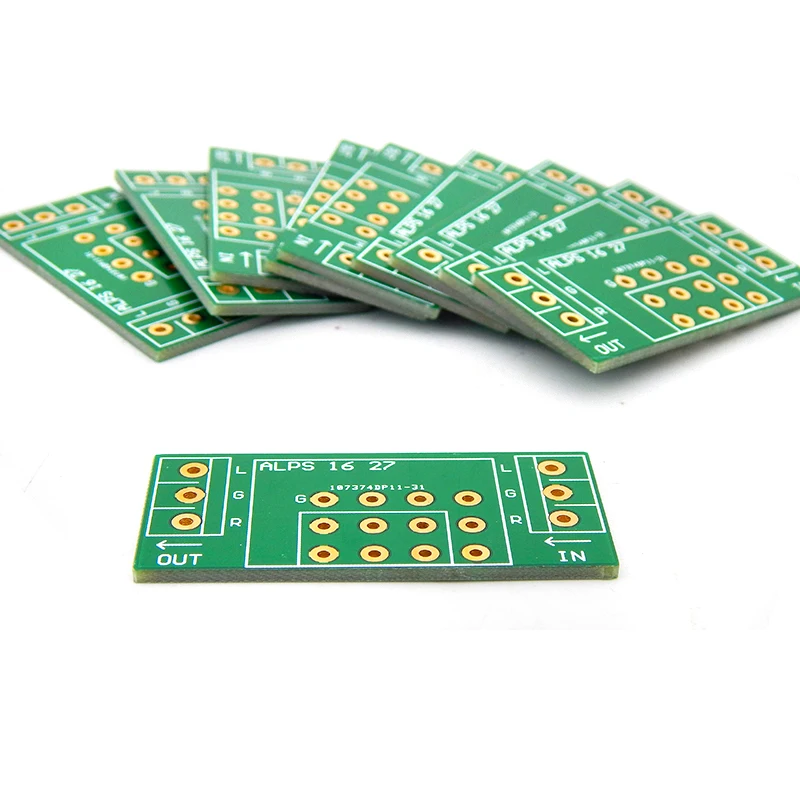 10PCS Audio Volume Potentiometer Switch Variable Resistor Gold-plated PCB Board Of ALPS 27 Two sided Shielding PCB Board