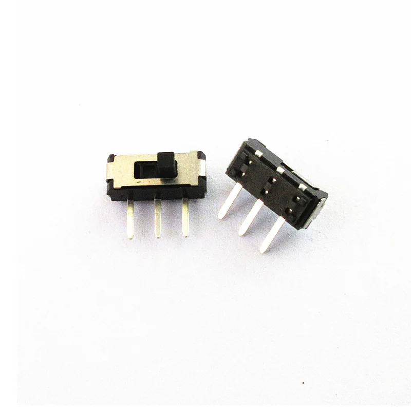 

100 шт., 500 шт., хит продаж, мини-тумблер, скользящий переключатель, ручка 2 мм, 1P2T, ВКЛ-ВЫКЛ/ВЫКЛ, 3PIN MSK-12D19