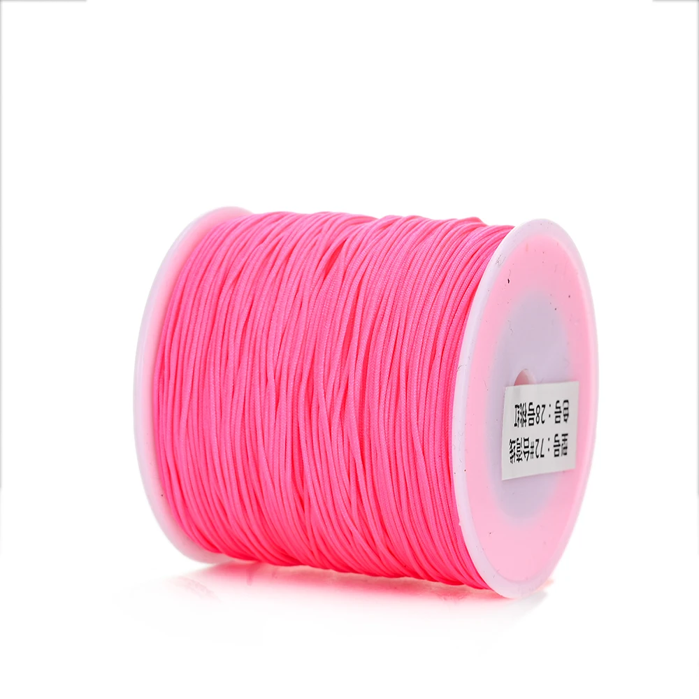 100 m/Rolle, 0,8 mm, 28 Farben, Nylonfaden, Schnur für DIY-Herstellung von Armbändern, Halsketten, handgefertigten Bastelzubehör – Detail 9