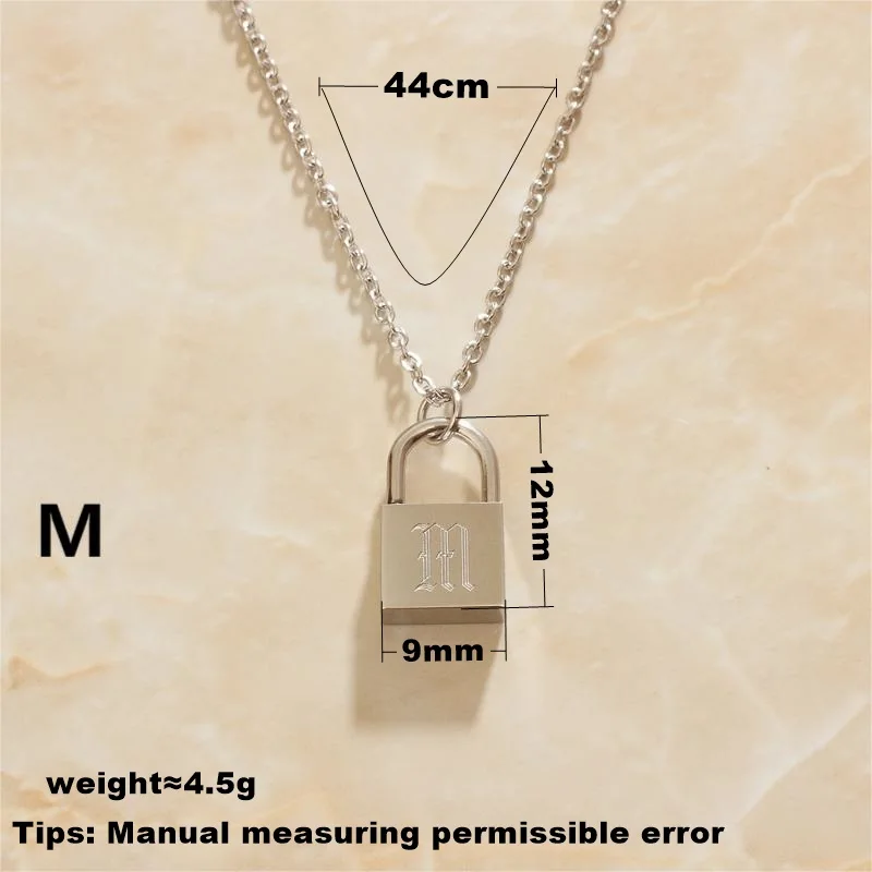 SOMMAR New Sale Stainless steel color Filled Neutral pendants Concentric Lock Letters ABC perfume women fine fashion jewelry