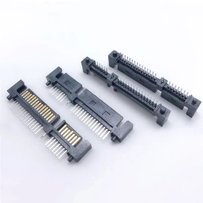 SATA Connector Male 22Pin  7+15P Hard disk interface Single row straight Pin Connector Socket