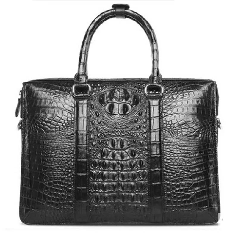 langhao handbag  male  crocodile men bag  male   large capacity  Men's bags  business  Laptop bag  bag men handbag