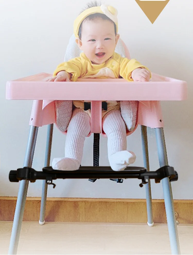 Reposapies de Bebe 발받침 아기 조절식 하이체어 PU 쿠션 패드, 수유 테이블, 식사 의자 페달 매트