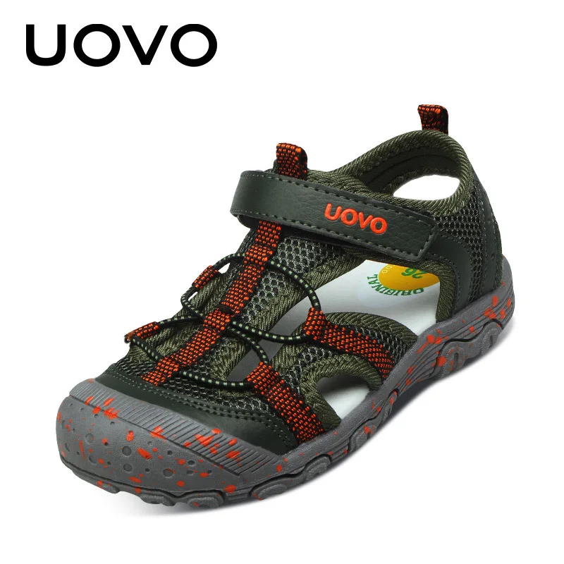 UOVO Brand 2021 new fashion child little boys Mixed Color sandals summer kids Sport beach shoe Rubber 3 4 5 6 7 8 9 10 year old