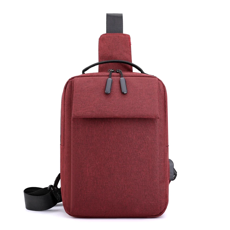 Men Shoulder Small Bags Nylon Chest Packs Bag Messenger Outdoor Sport Shoulder Chest Bag Daily Travel Canvas Messenger Bag Bolsa