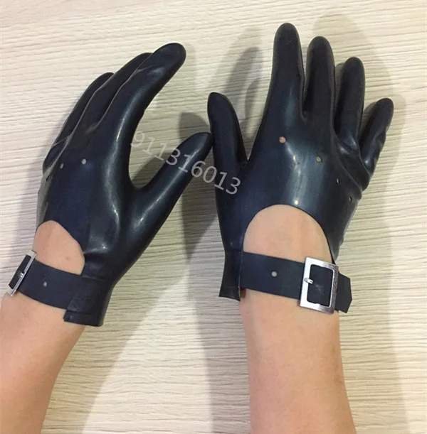 

Free shipping ! Handmade sexy lingerie exotic women men latex clothing short with wrist buckle gloves cekc zentai fetish uniform