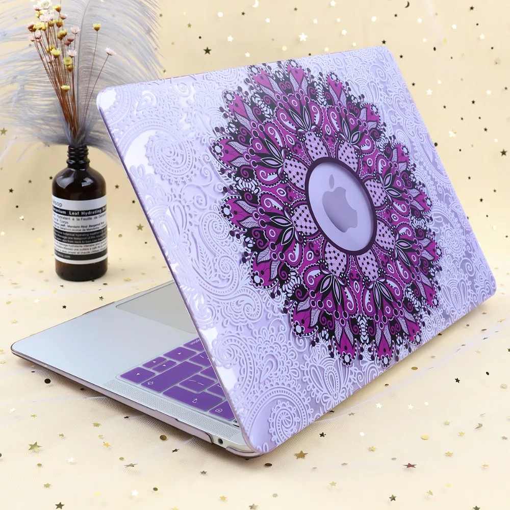 Imagem -03 - Impressão 3d Flores Luxuriantes Case para Macbook Nova Retina Air13 Pro 13 15 2023 com Barra de Toque A2289 A2179 A1932 A2338 A2337