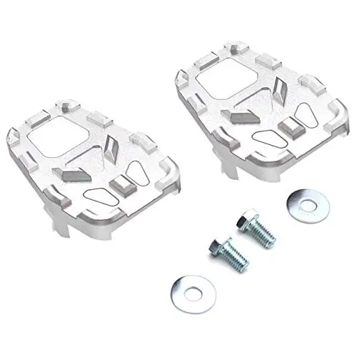 Motorcycle accessries Foot Pegs Pedals Rest Footpegs for Honda Crf1000L Africa Twin Adventure Sports 2014 2015 2016 2017(Silver)