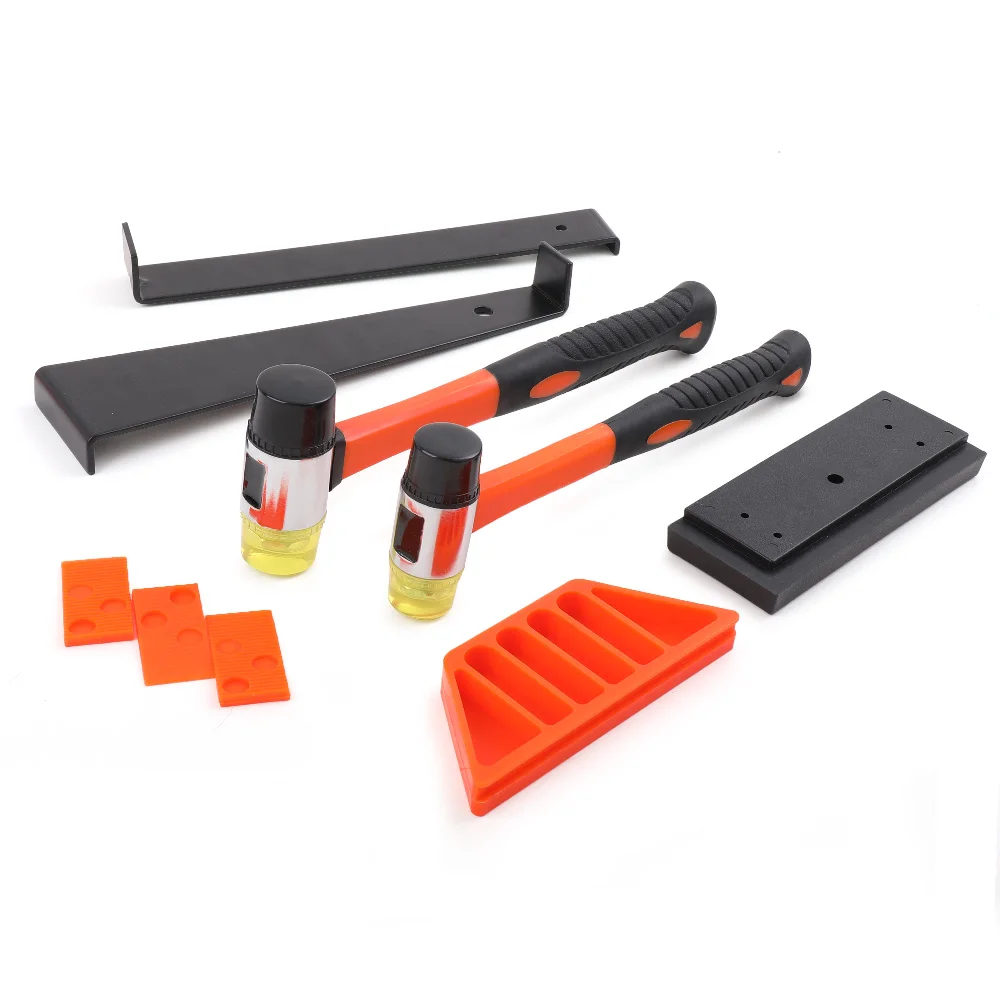 Julaihandsome  Professional Laminate Wood Flooring Installation Kit , Spaces.Tapping Block, Pull Bar ,Mallet Hand Tool Set