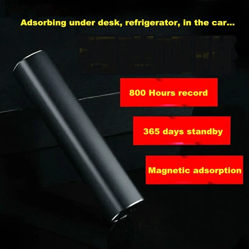 الإملاء المغناطيسي مسجل صوت رقمي مشغل MP3 وقت عمل طويل قوة البنك Denoise Mini 8GB تنشيط الصوت Hyundal E180