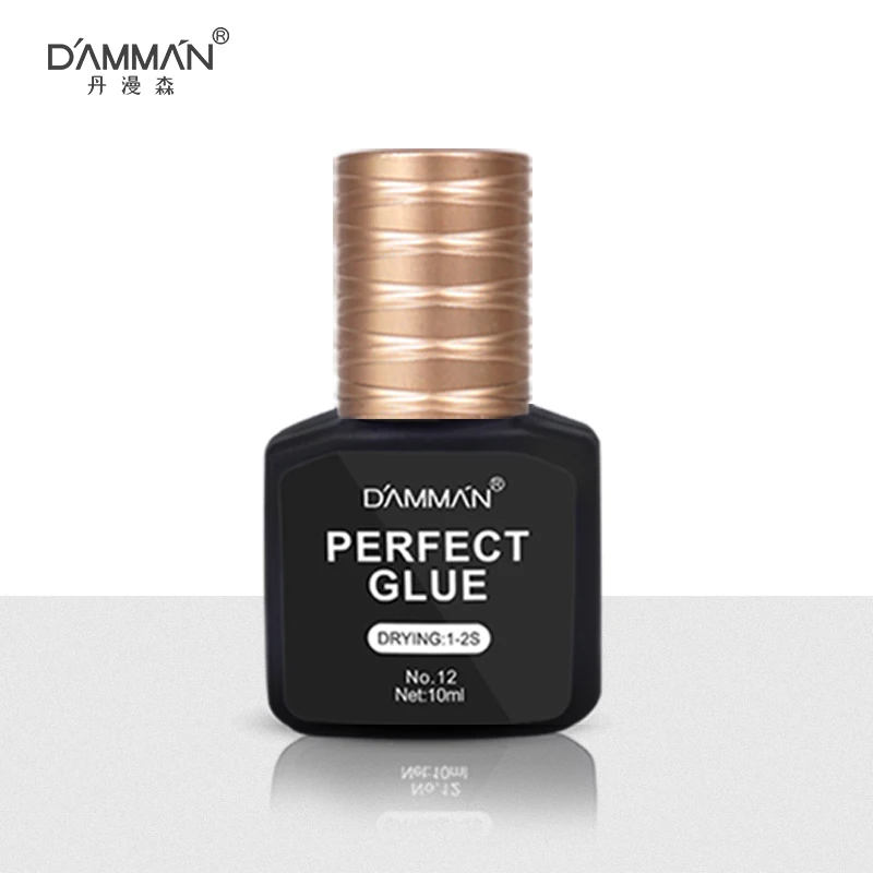 DAMMAN Professional Perfect Glue Black Strong Adhesive 1-2 Sec Dry 7-8 Weeks Long Lasting Eyelash Glue South Korean Makeup Tools