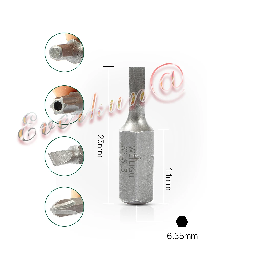 1 X Bits Für Schraubendreher Set S2 Torx Sl Hex Key Drive Bit Hohe Drehmoment 25mm Lange Elektriker Schraubendreher auto Werkzeuge Set Für Home