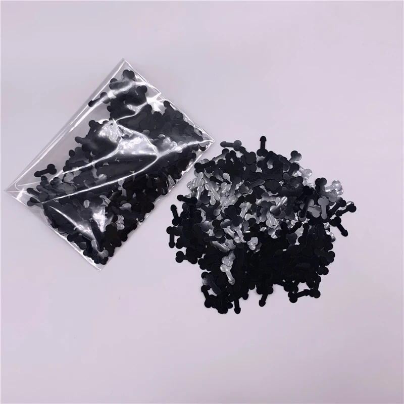 500pcs Black Hen Party Penis Confetti Bachelorette Hen Wedding Adult Birthday Gay lingerie Bridal shower Parties Decorations