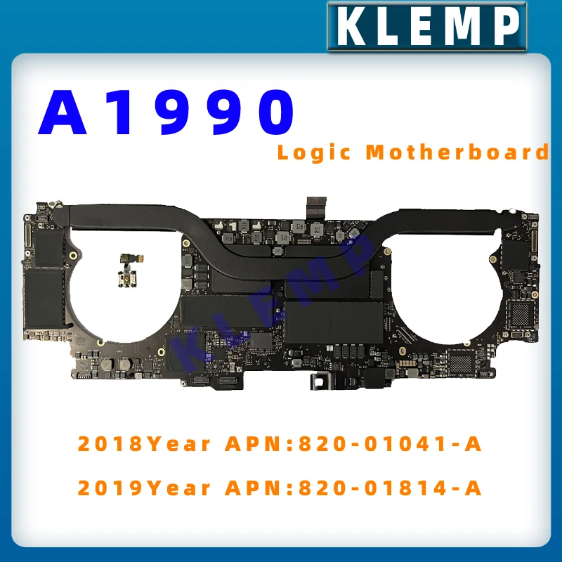 

Original A1990 Motherboard For Macbook Pro Retina 15" A1990 Logic Board With Touch ID i7 i9 Ram 16GB 32G 256G 500G 1TB 2018 2019