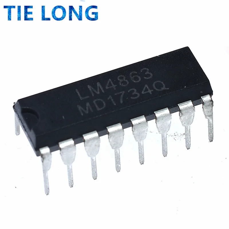 10PCS/lot LM4863D DIP16 LM4863 4863 New original fast delivery