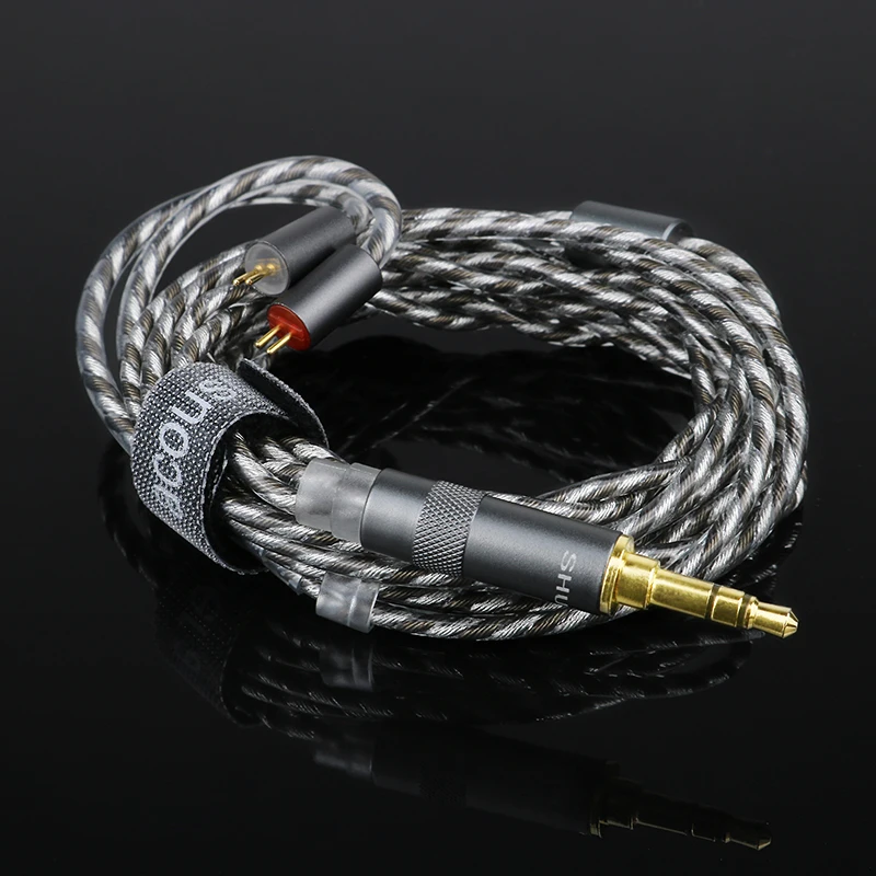 Shuoer S12 IEM Earphone Hifi 14.8mm, Headphone dalam telinga transduser magnetik Planar 102dB 3.5mm 4.4mm seimbang 0.78mm pin ganda
