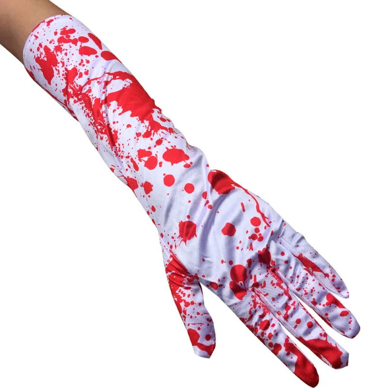 Halloween Blood Cosplay Decoration Long Gloves Terror Spoof Personality Theme Party Ghost Hand Scary Surgery Doctors