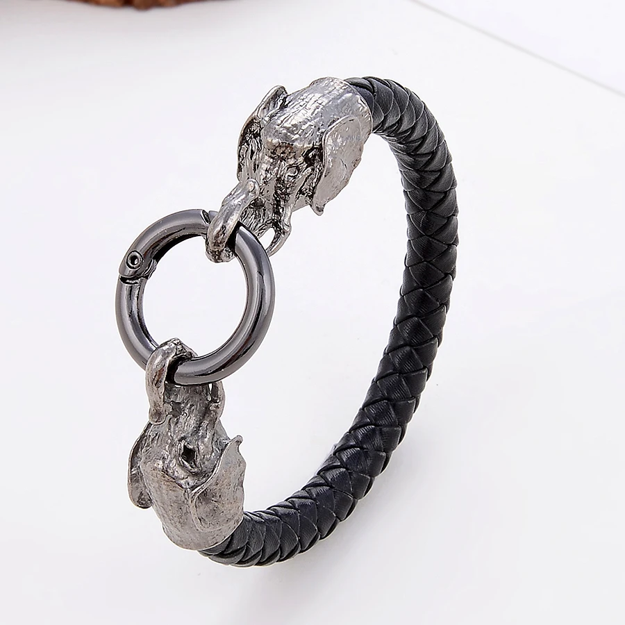 Bohemia Snake Animal Bracelets For Women Black Genuine Leather Rope Chain Charm Bracelet Luxury Jewelry Pulseras Mujer Gift
