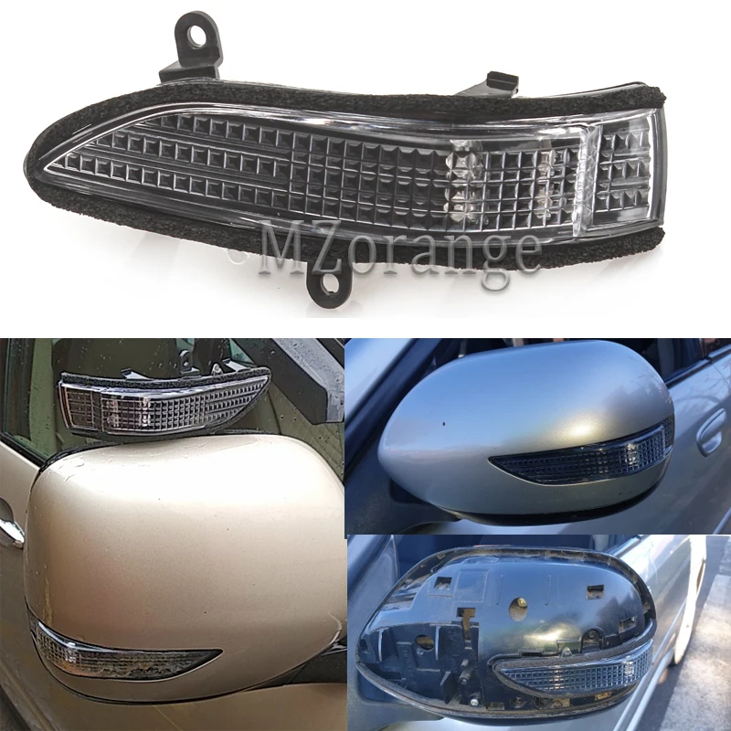 Espejo retrovisor lateral para coche, lámpara de señal para Subaru Forester Outback Legacy Tribeca 84401AG042 84401AG052