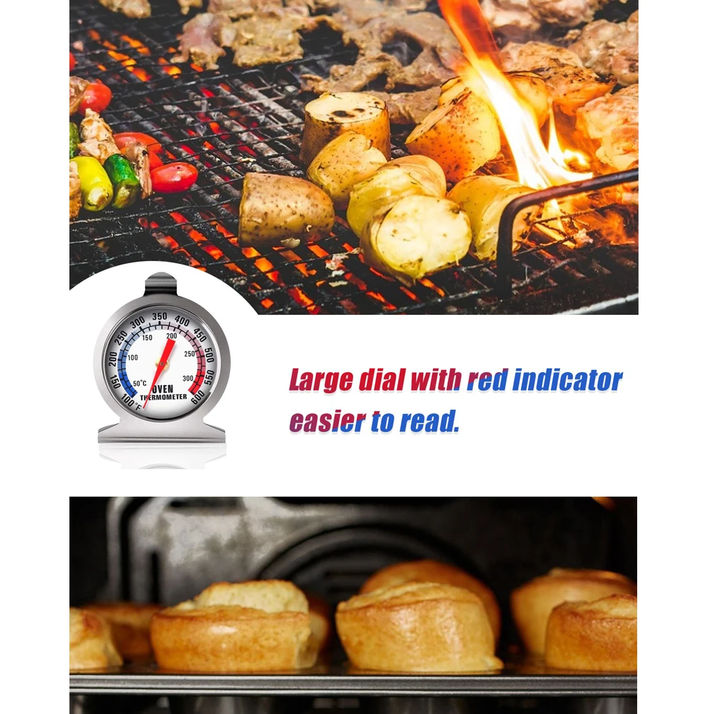 1PCS Gefrierschrank Ofen Thermometer Bbq Grill Temperatur Gauge Beste Genaue Edelstahl Sicher Herd Thermo Meter Backen Werkzeuge – Detail 13