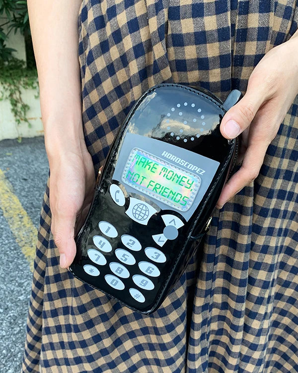 Funky Retro Del Telefono di Stile Delle Donne di Brevetto Borse In Pelle e Borse Tracolla A Catena Sacchetto di Casual Frizione Ragazze Sacchetto di