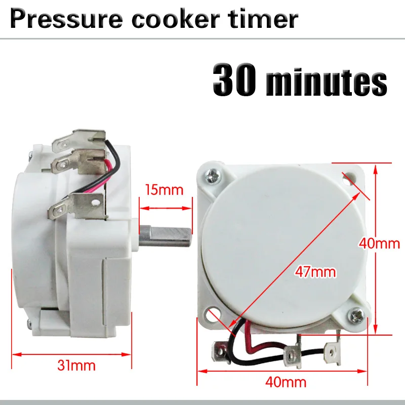 Full White Electric Pressure Cooker Timer Mechanical Timer 30 Minutes Timer Rice Cooker Timer