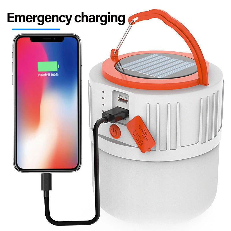 Portable Solar Emergency Charging Lamp Light Solar with Emergency Mobile Charger Light Solar Lanterns USB Rechargeable Outdoor