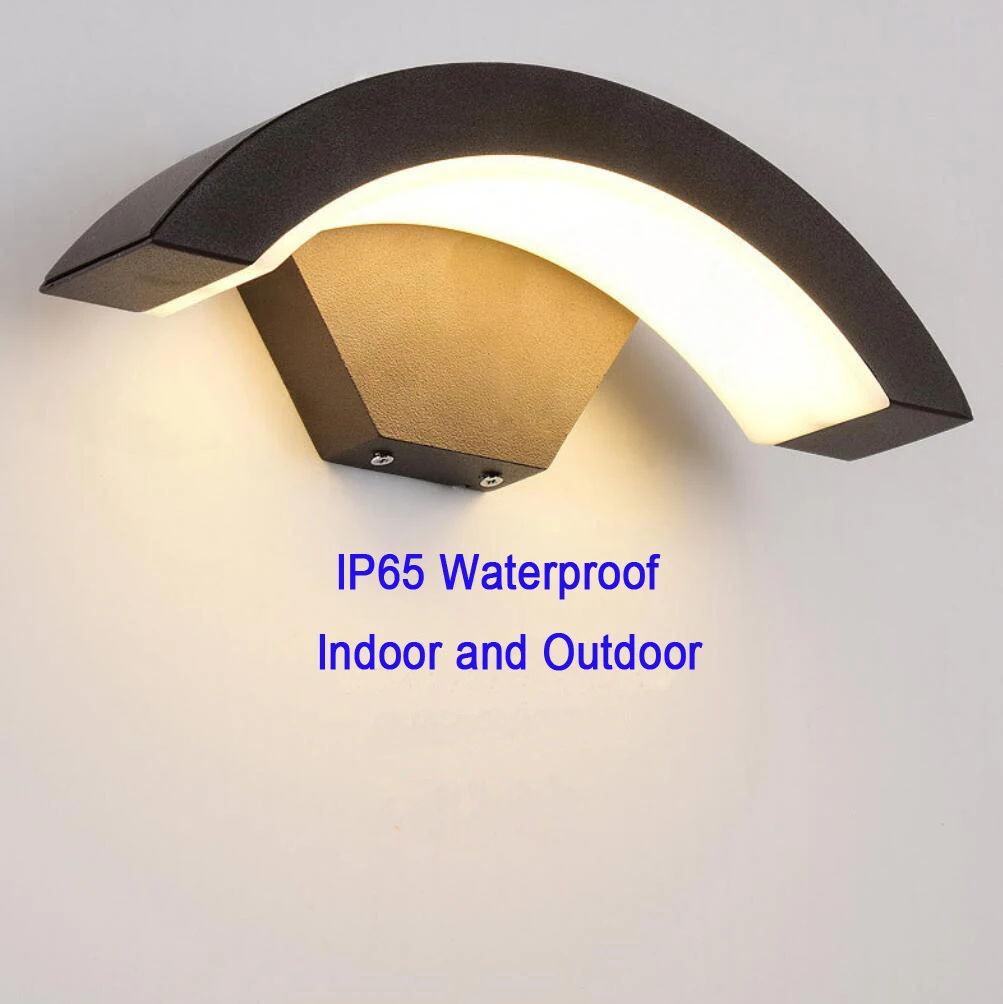 AC85-265V 12W 24W Infrared human body induction LED Wall Lamp Indoor and Outdoor Modern Minimalist Style IP65 Waterproof